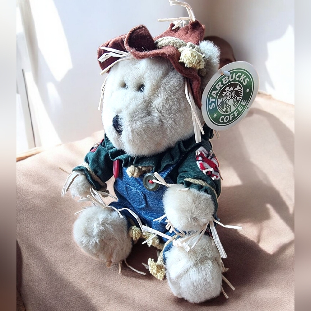 Starbucks Bearista Bear Vintage 2001 Scarecrow 16th Edition